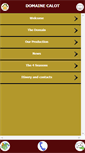 Mobile Screenshot of domaine-calot.com